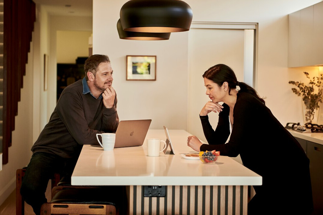 couple discussing finances