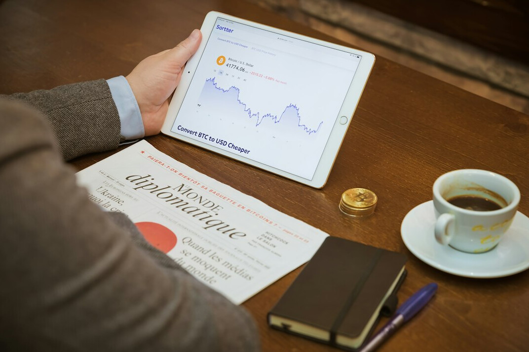 person studying investment strategies