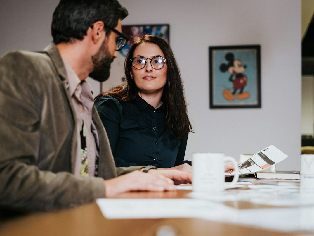 financial planner with client