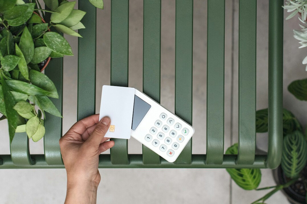 person using financial calculator